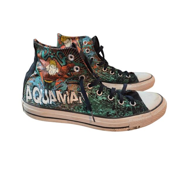 Converse All Star Chuck Taylor Hi Aquaman Sneakers Men's 9 - Picture 1 of 7